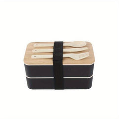 Large Capacity Insulated Bento Box with Bamboo Lid