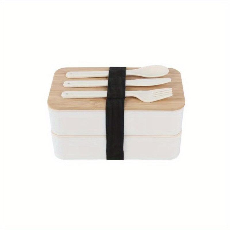 Large Capacity Insulated Bento Box with Bamboo Lid