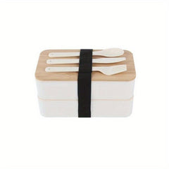 Large Capacity Insulated Bento Box with Bamboo Lid