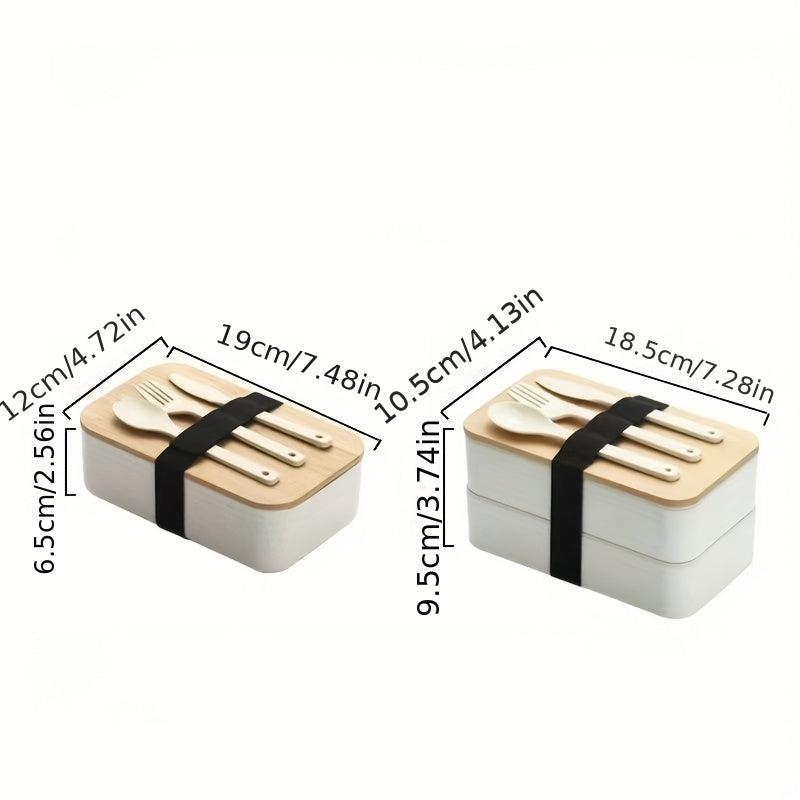 Large Capacity Insulated Bento Box with Bamboo Lid