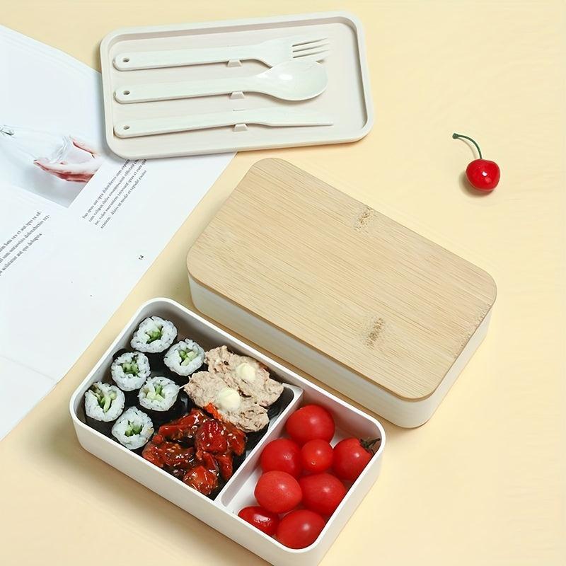 Large Capacity Insulated Bento Box with Bamboo Lid