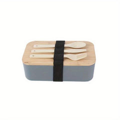 Large Capacity Insulated Bento Box with Bamboo Lid