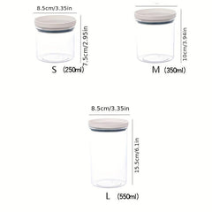 Clear Airtight Food Jars with Lids, 1Pc Candy Jars, Moisture-proof Storage Conta
