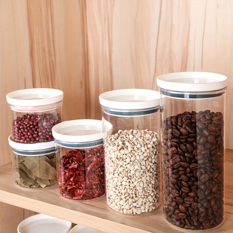 Clear Airtight Food Jars with Lids, 1Pc Candy Jars, Moisture-proof Storage Conta