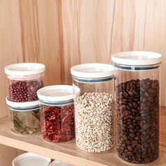 Clear Airtight Food Jars with Lids, 1Pc Candy Jars, Moisture-proof Storage Conta