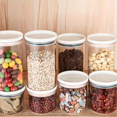Clear Airtight Food Jars with Lids, 1Pc Candy Jars, Moisture-proof Storage Conta