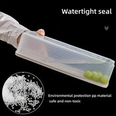 Rectangular Plastic Refrigerator Food Preservation Box with Lid