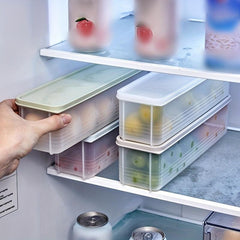 Rectangular Plastic Refrigerator Food Preservation Box with Lid
