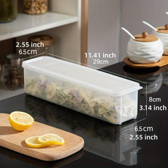 Rectangular Plastic Refrigerator Food Preservation Box with Lid
