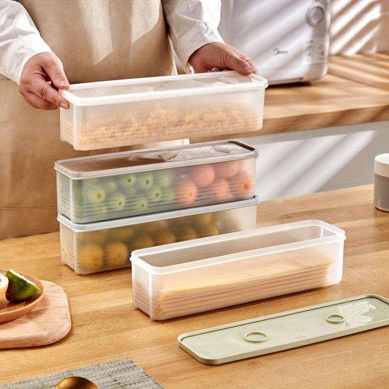 Rectangular Plastic Refrigerator Food Preservation Box with Lid