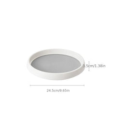 1pc Rotatable Seasoning Rack Countertop Multifunctional Kitchen Storage Plate