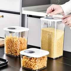 1Pc Clear Airtight Food Jars Moisture-proof Sealed Fresh-keeping Box