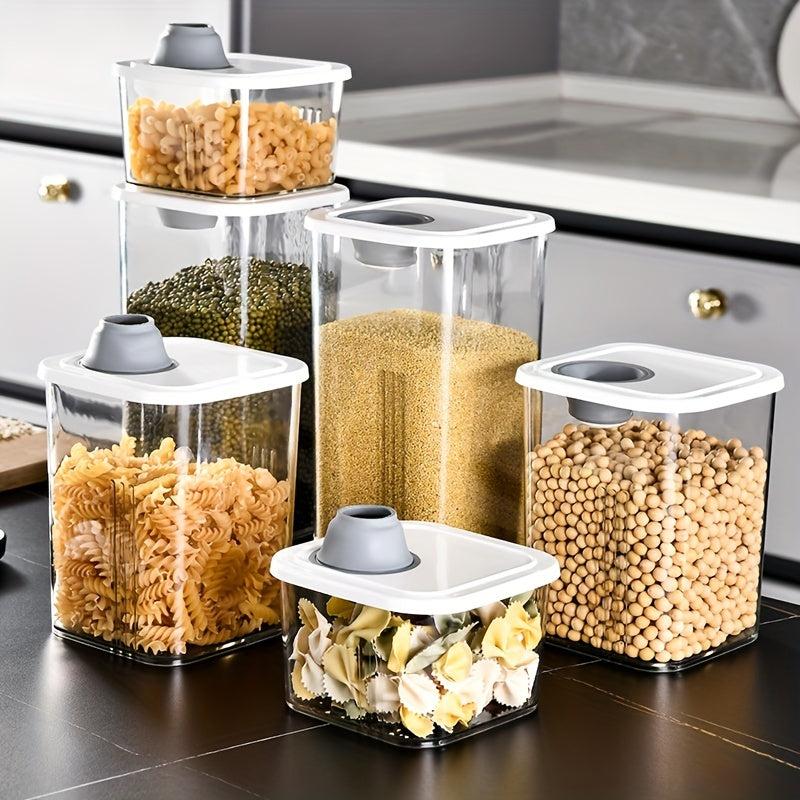 1Pc Clear Airtight Food Jars Moisture-proof Sealed Fresh-keeping Box