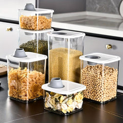 1Pc Clear Airtight Food Jars Moisture-proof Sealed Fresh-keeping Box