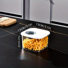 1Pc Clear Airtight Food Jars Moisture-proof Sealed Fresh-keeping Box