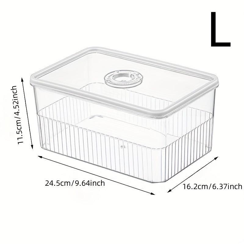 3pcs Plastic Refrigerator Storage Boxes - Fresh Keeping Box