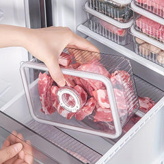 3pcs Plastic Refrigerator Storage Boxes - Fresh Keeping Box