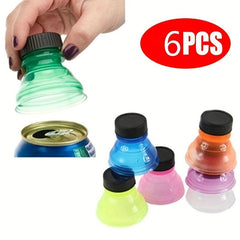6pcs Reusable Beverage Can Caps Cover Lid Can Covers For Soda Beer Energy Drinks
