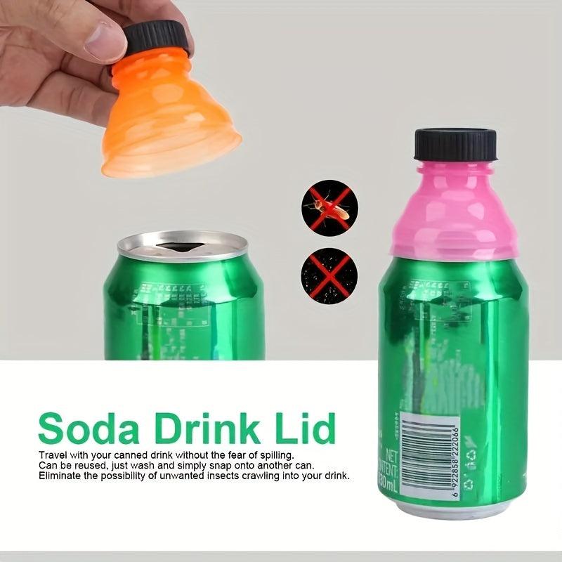 6pcs Reusable Beverage Can Caps Cover Lid Can Covers For Soda Beer Energy Drinks