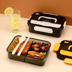 3 Compartment Insulated Food Lunch Box for Camping Picnic Beach Essential