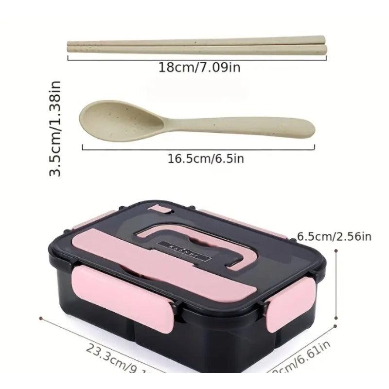 3 Compartment Insulated Food Lunch Box for Camping Picnic Beach Essential