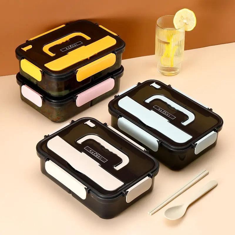 3 Compartment Insulated Food Lunch Box for Camping Picnic Beach Essential