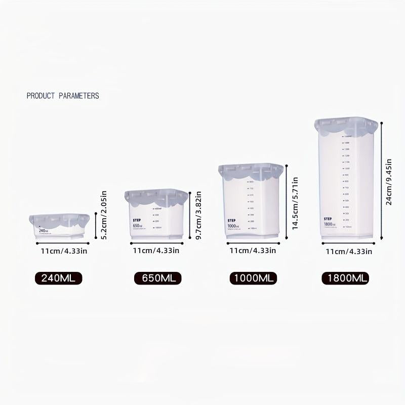 1pc Stackable Airtight Food Storage Containers BPA Plastic Canisters