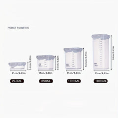 1pc Stackable Airtight Food Storage Containers BPA Plastic Canisters