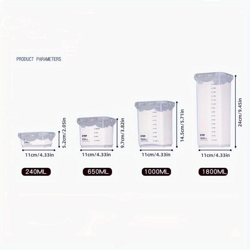 1pc Stackable Airtight Food Storage Containers BPA Plastic Canisters
