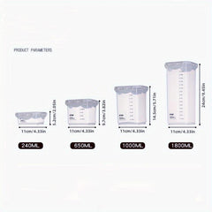 1pc Stackable Airtight Food Storage Containers BPA Plastic Canisters