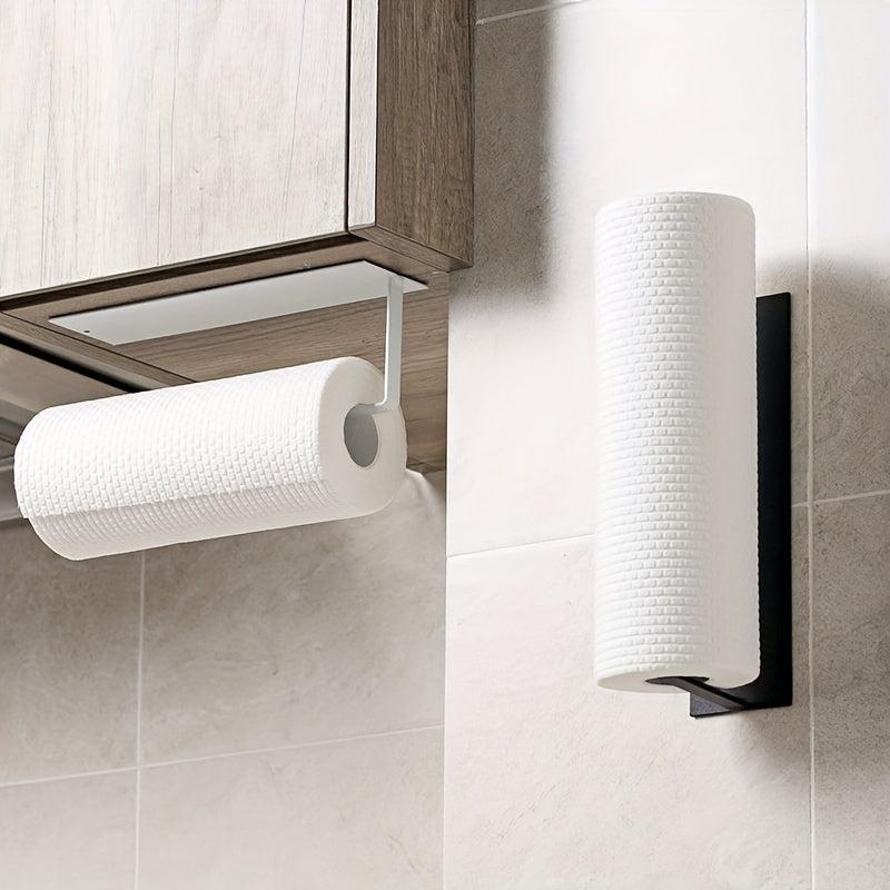 Paper Towel Holder Under Shelf Storage, Wrought Iron Napkins Storage