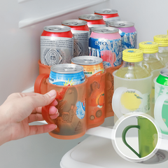 Refrigerator Beverage Storage Box Can Organizer Drink Bottle Holder for Kitchen