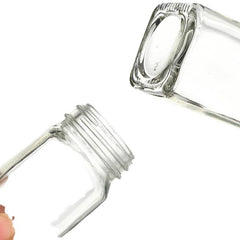 Square Glass Seasoning Bottle With Lid