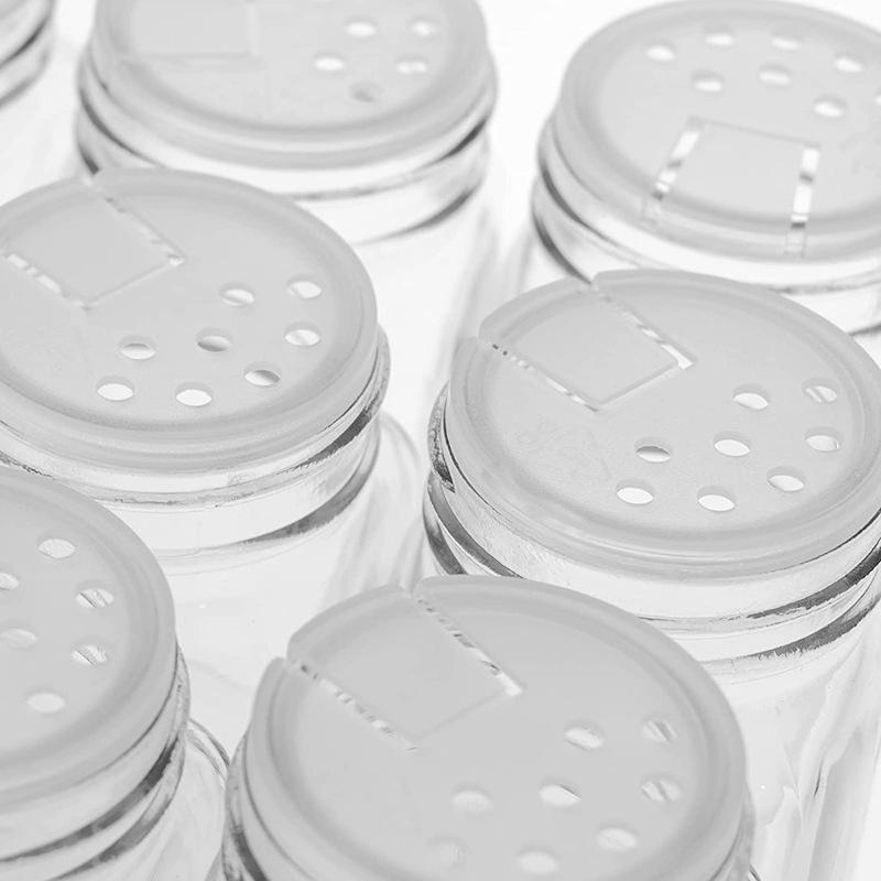 Square Glass Seasoning Bottle With Lid