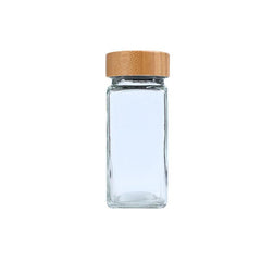 Square Glass Seasoning Bottle With Lid