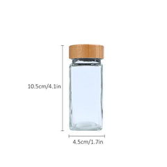 Square Glass Seasoning Bottle With Lid