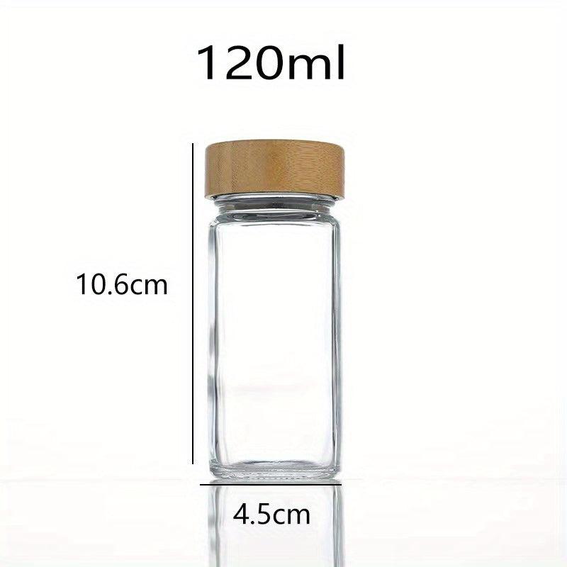 Square Glass Seasoning Bottle With Lid