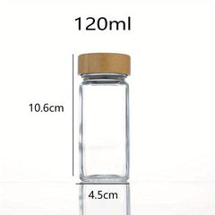 Square Glass Seasoning Bottle With Lid