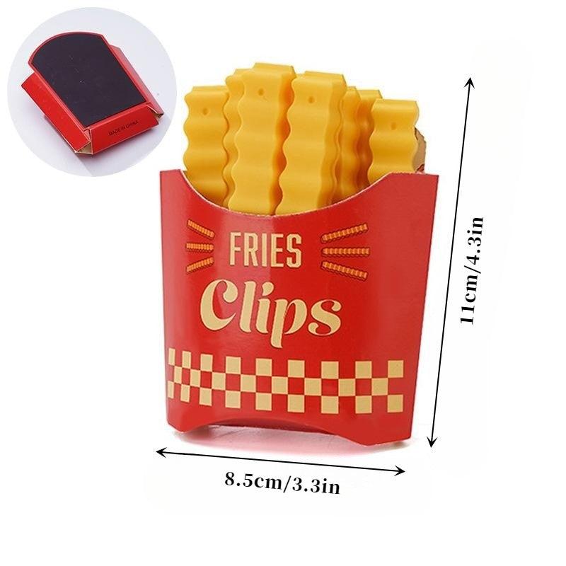 12pcs French Fries Magnetic Sealing Clips for Fresh Keeping and Organization
