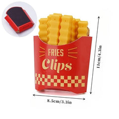 12pcs French Fries Magnetic Sealing Clips for Fresh Keeping and Organization