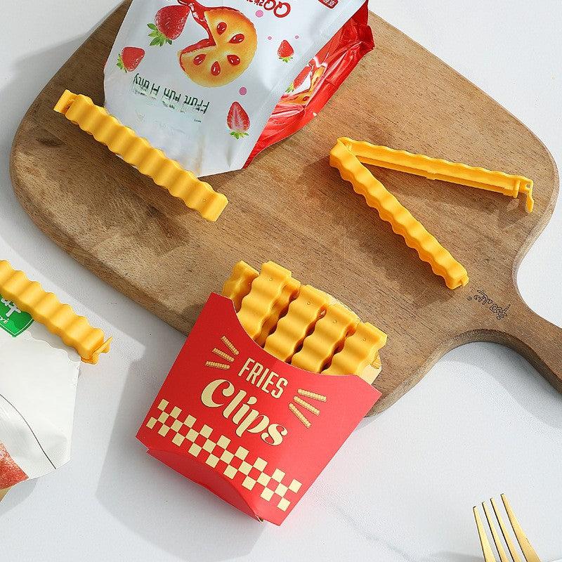 12pcs French Fries Magnetic Sealing Clips for Fresh Keeping and Organization