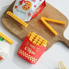 12pcs French Fries Magnetic Sealing Clips for Fresh Keeping and Organization