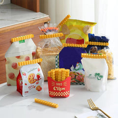 12pcs French Fries Magnetic Sealing Clips for Fresh Keeping and Organization