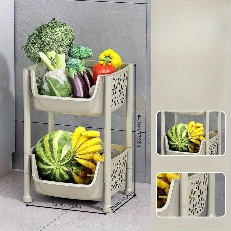 Large 1pc Kitchen Shelf Floor Fruit And Vegetable Basket