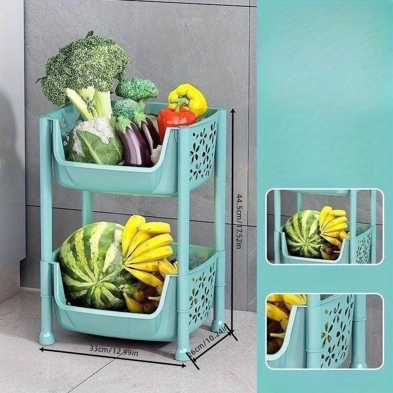 Large 1pc Kitchen Shelf Floor Fruit And Vegetable Basket
