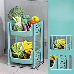 Large 1pc Kitchen Shelf Floor Fruit And Vegetable Basket