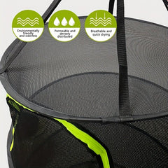 8-Layer Folding Round Drying Rack for Kitchen Storage