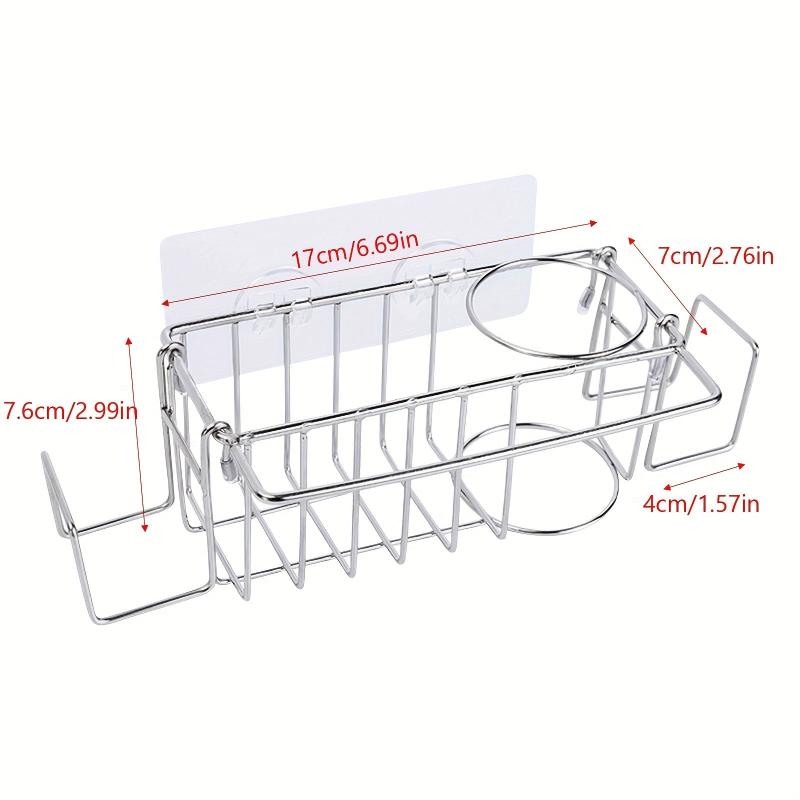 Sink Storage Rack Double Ear Holder with Ring and Rod Sink Basket