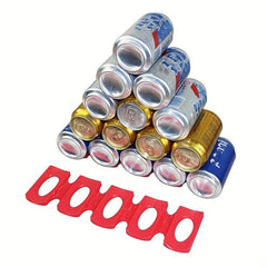 Silicone Wine Bottle Stacker Mat Organizer for Kitchen Bar Pantry