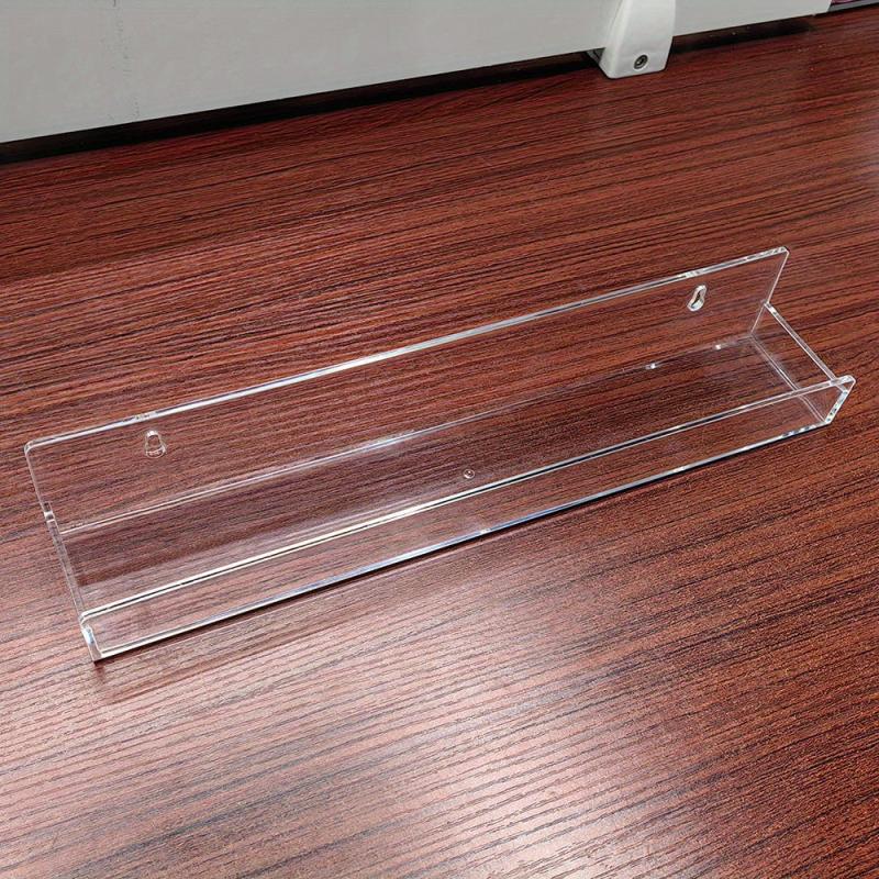 Wall Mounted Spice Rack Acrylic Spice Shelf Organizer Clear Display Rack